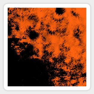 Dirty orange abstract Sticker